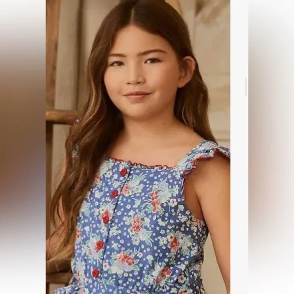 Polo Ralph Lauren Floral-printed cotton jumpsuit Size 8 - Picture 2 of 11